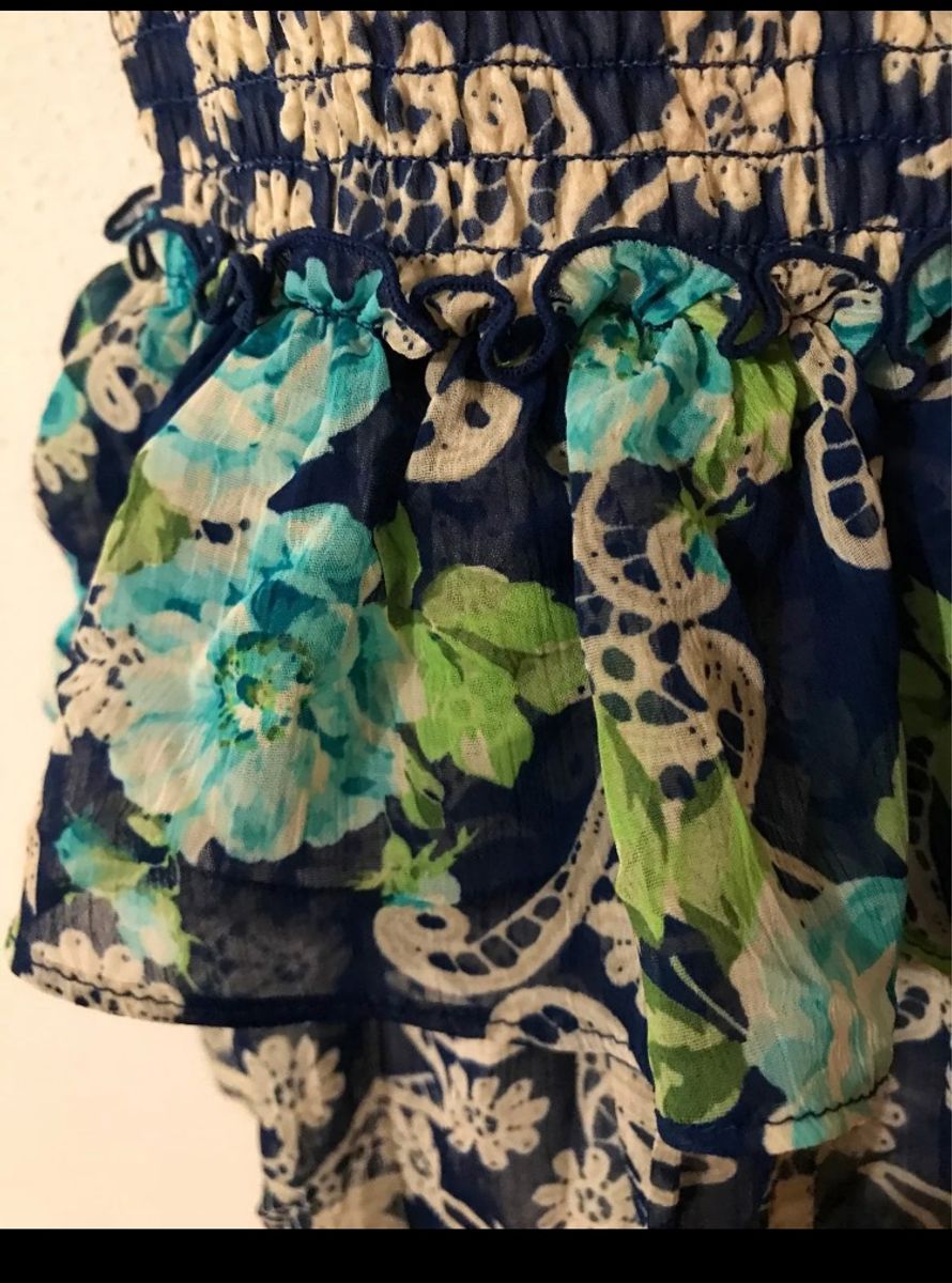 Aeropostale Ruffle Tiered Floral mini skirt _2